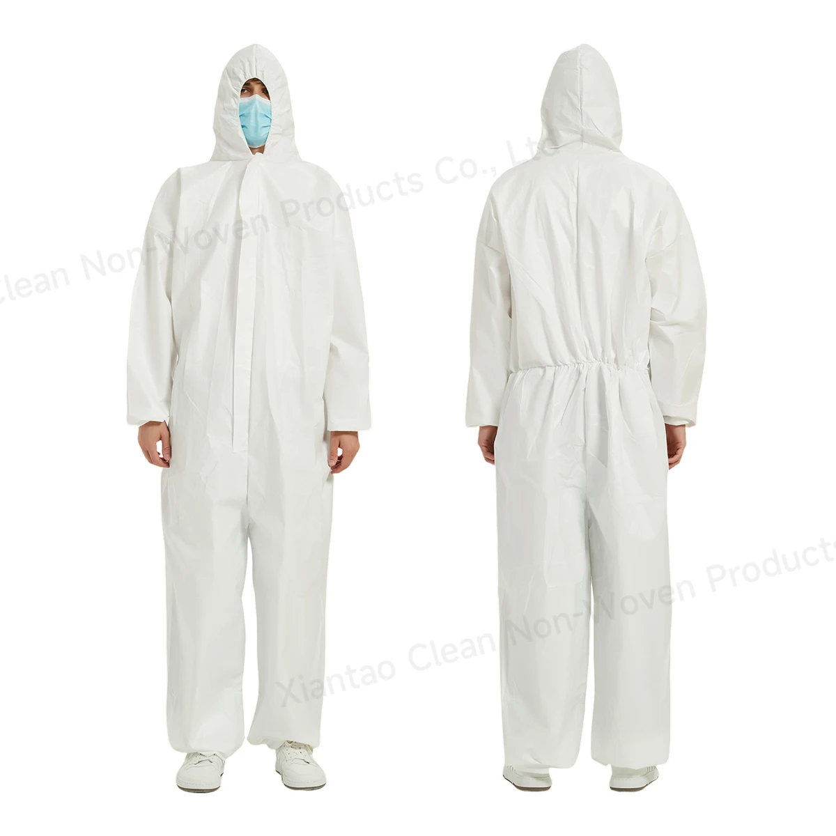 Factory Wholesale Disposable Work Clothes Food Production Women Safety Overall Waterproof Protection Suit Acid Proof Coverall