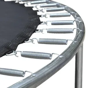 Home & park trampolines. Child-friendly, large & commercial. With safety nets. Bouncing beds, some with basketball hoops.