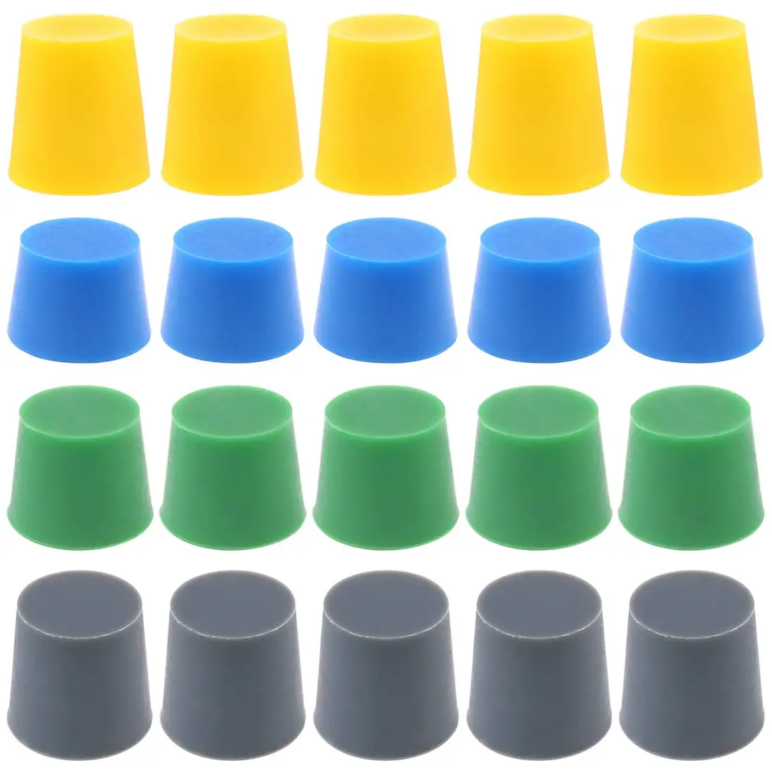 Rongtai Hot Selling Homebrew Conical Plug with Hole For Airlock Wine Brew Beer Fermenting Silicone Plug Rubber Stoppers