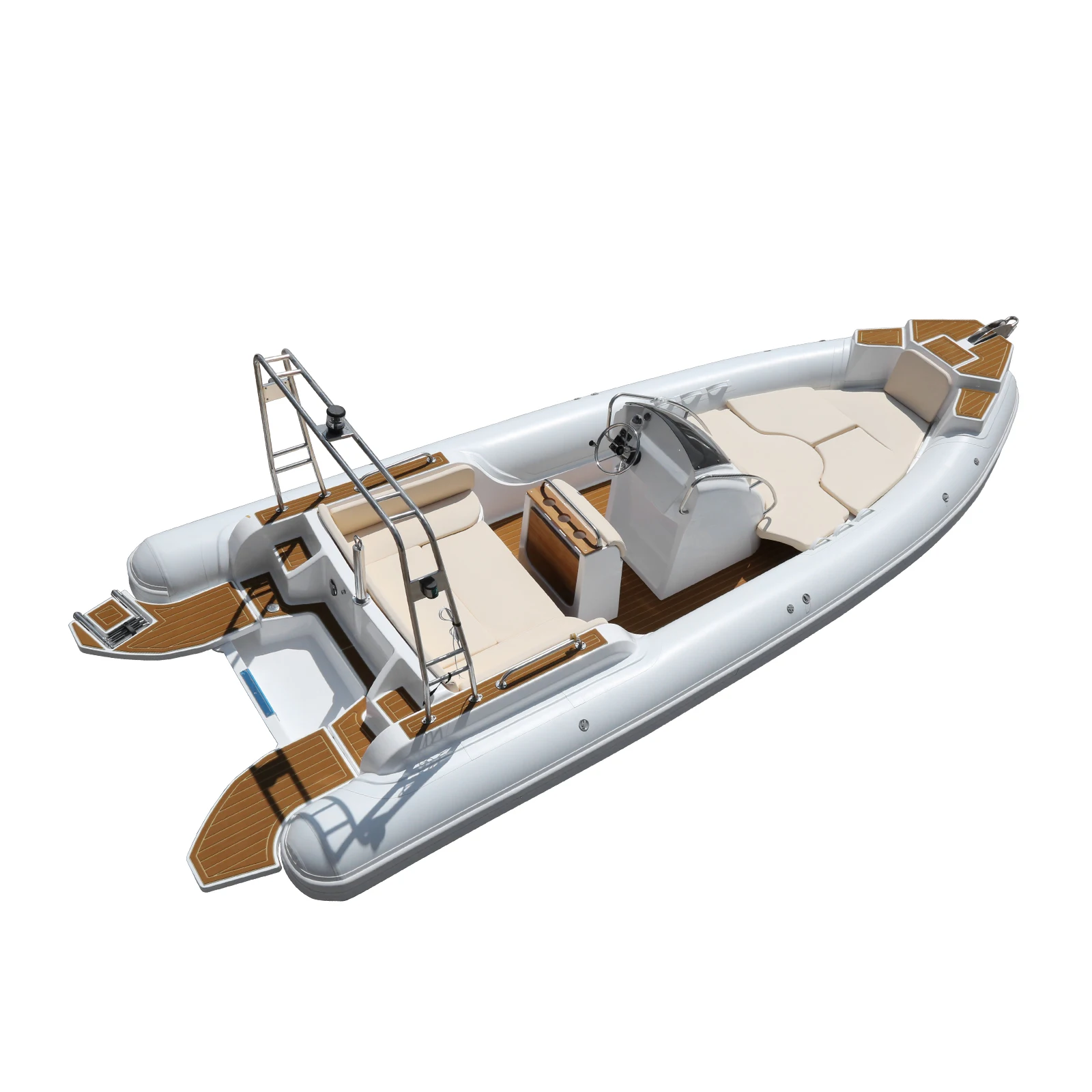 Newest RIB 700 Luxury Fishing Yacht PVC and Hypalon Material for Ocean Waters Rescue and Outdoor Sports Available for Sale