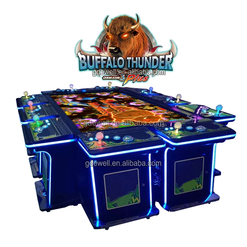 10 Player 86inch Fish Table Buffalo Thunder Fish Game Arcade Software For 2022