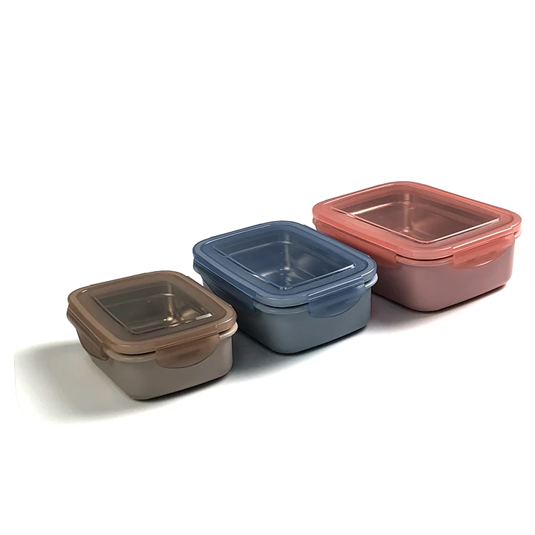 350ml food grade stainless steel bento box kids leakproof lunchbox