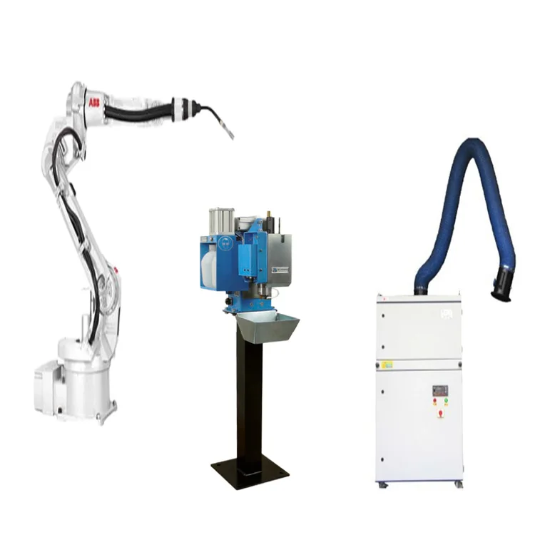 ABB IRB1410 6 Axis Robot Arm With Double Pulse Welding Machine MIG MAG ARC Automatic Welding