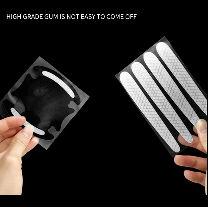 Hot Sell Universal Car Door Handle Bowl Scratch Sticker Protector Cover Carbon Fiber Reflective Stickers