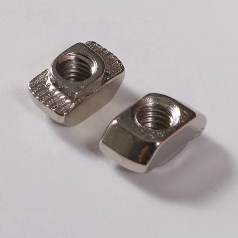 Nuts Manufacturer Zinc Plated Carbon Steel  T Slot Hammer Head Fastener Nut for Industrial Aluminum Frame Structures