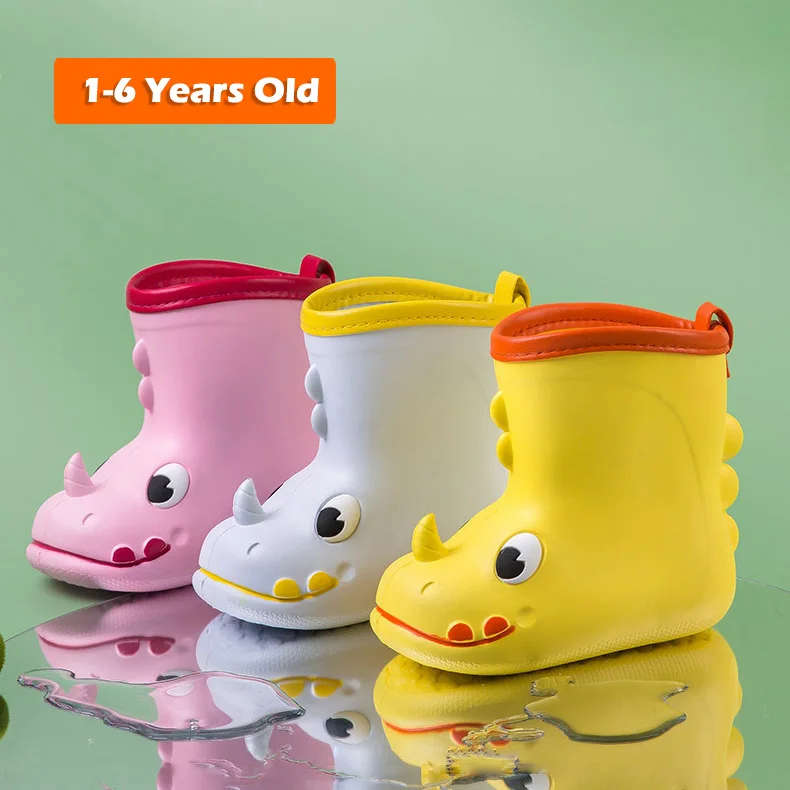 Kids Rain Boots for Children Lightweight EVA Foaming TODDLER FOOTWEAR Waterproof Cute Animals Boys Girl