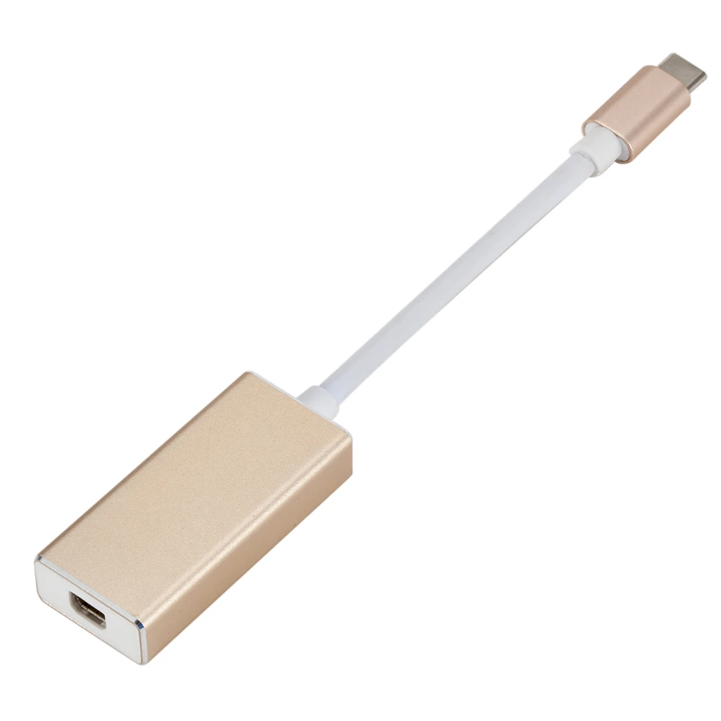Type C to Mini DisplayPort DP USB Adapter USB C 3.1 Support 4K HDTV Converter Male to Female