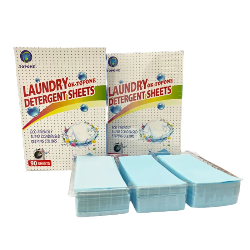 Household Clean Clothes Natural Laundry Washing Detergent Paper Sheets