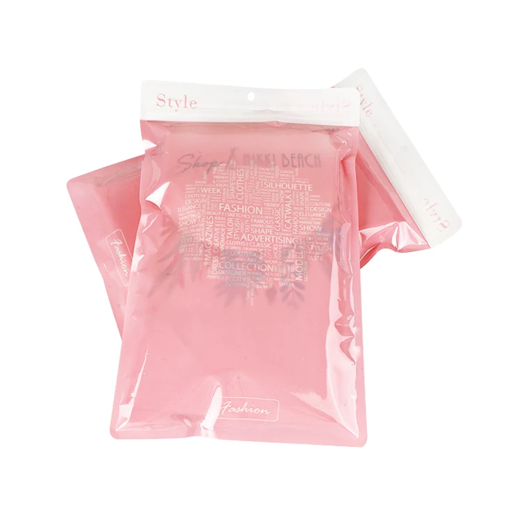 Low Moq Eco-friendly  Clear Ziplock Bag With Custom Logo/design Packaging For Clothing/shoes