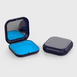 Invisible Storage Box Black white Magnetic Aligner Case Denture Retainer Box for Denture Teeth Mouth Guard Storage Shape Box