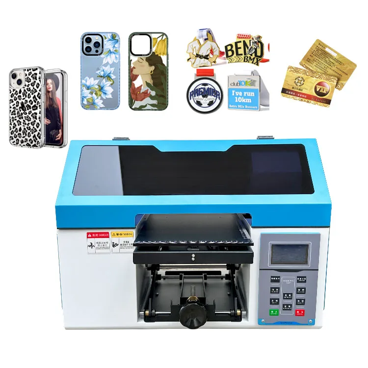 Competitive Low Price A4 Flatbed Printing Machine Uv Inkjet Printer For Cell Phone Case Cups Bottle Plywood Sale