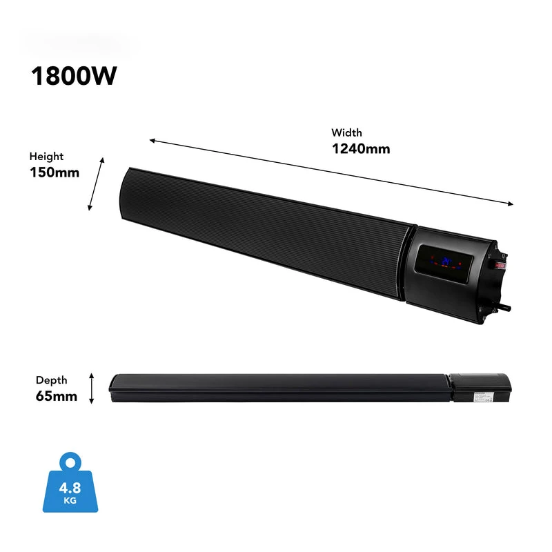 50HZ Wifi remote control patio Indoor outdoor portable electric wall mounted instant far infared workshop garden heater