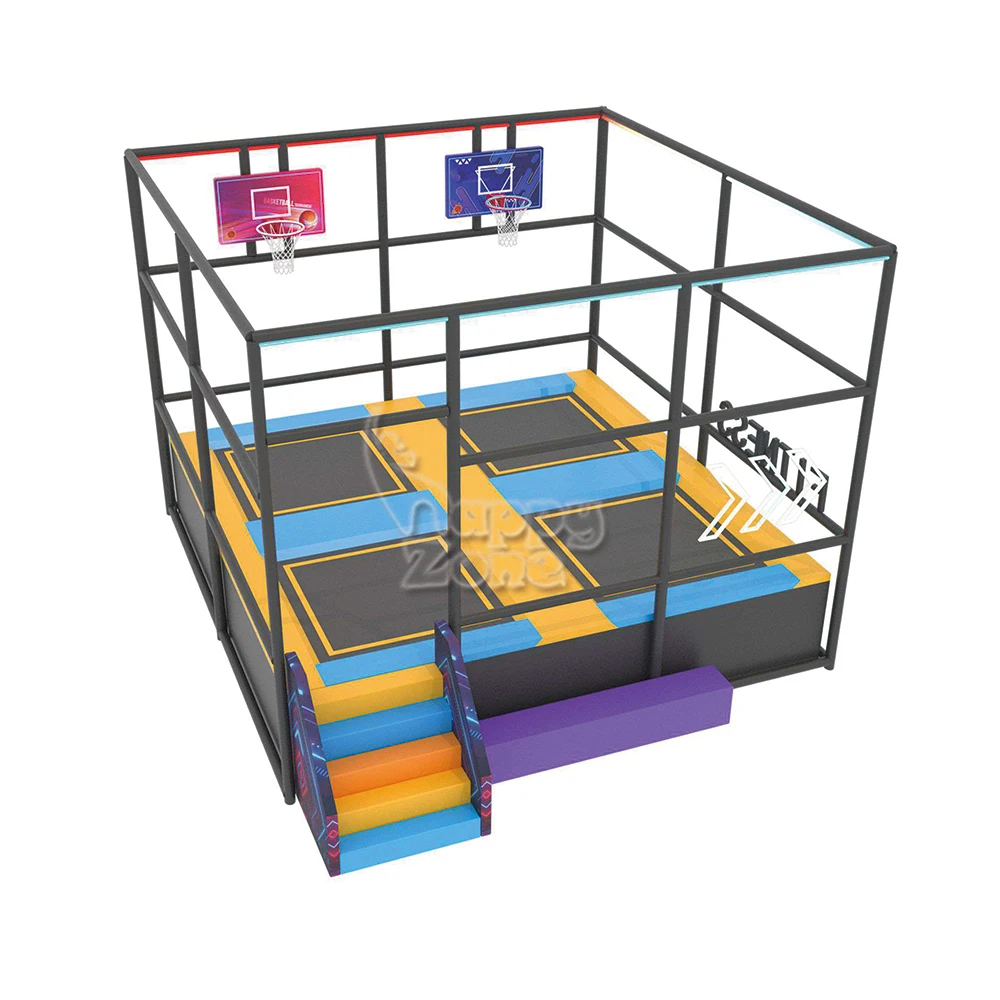 Amusement Parks Fun Indoor Playground Equipment Trampoline Park Games Slam Dunk Basketball Interactive Sports Games for kids