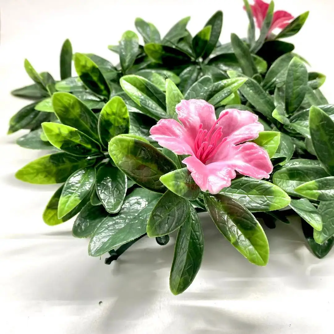 Высокая имитация пластиковых искусственных растений Boxwood зеленая изгородь