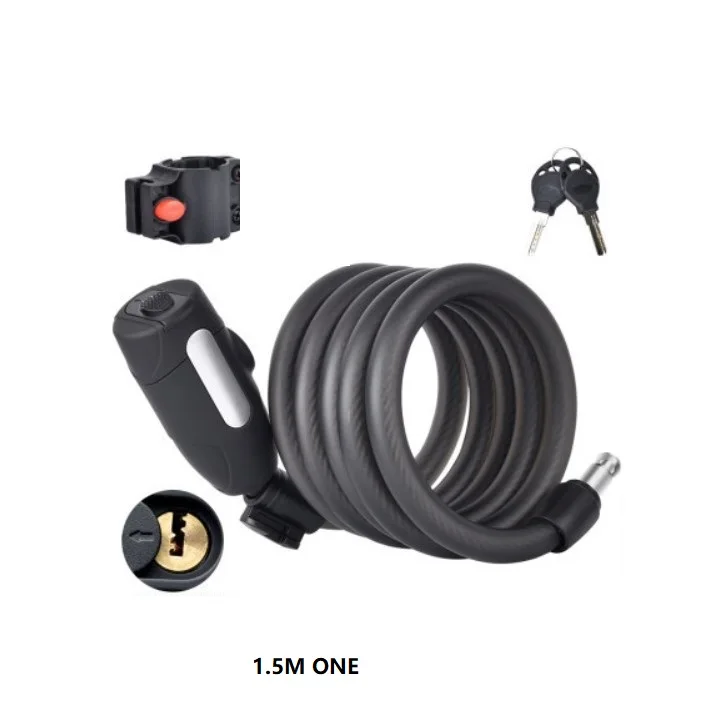 Warehouse Stock Steel Wiring Bicycle Spare Parts Combination Wire Cable Lock For Bicycle Safety Road Mountain Cycling