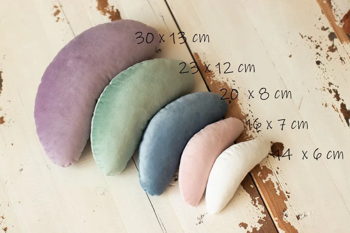 5-piece photography prop pillow set  baby photography cushion  newborn photo auxiliary posing moon pillow