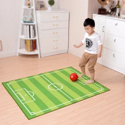 Kids Educational Nylon Game Carpet Bedrooms TPR Skid-Proof Children Football Court Play Mat For Playrooms