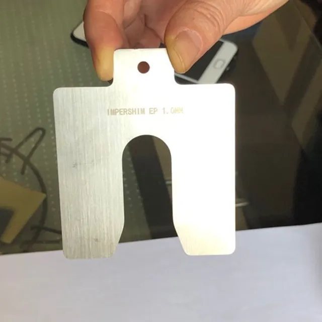 Laser cutting  304 stainless steel U slotted shims