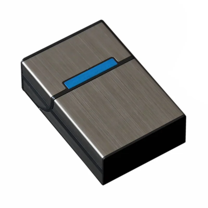 Wholesale Portable Focus Cigarette Case Metal Cigarette Box Holder Case For 20 Pieces Thin Cigarettes Packets
