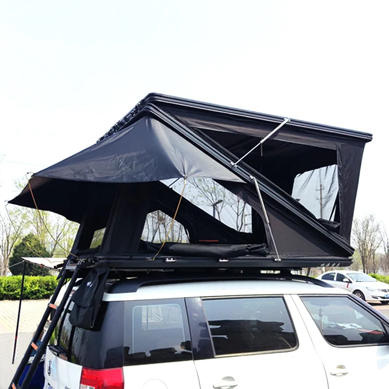 Aluminum Hard Shell roof top Tent With Roof Big space square Z shape OEM Factory Customized Hot Sale Rooftop Tent