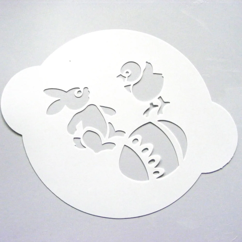 High quality customized PP coffee stencil/plastic cappuccino stencil