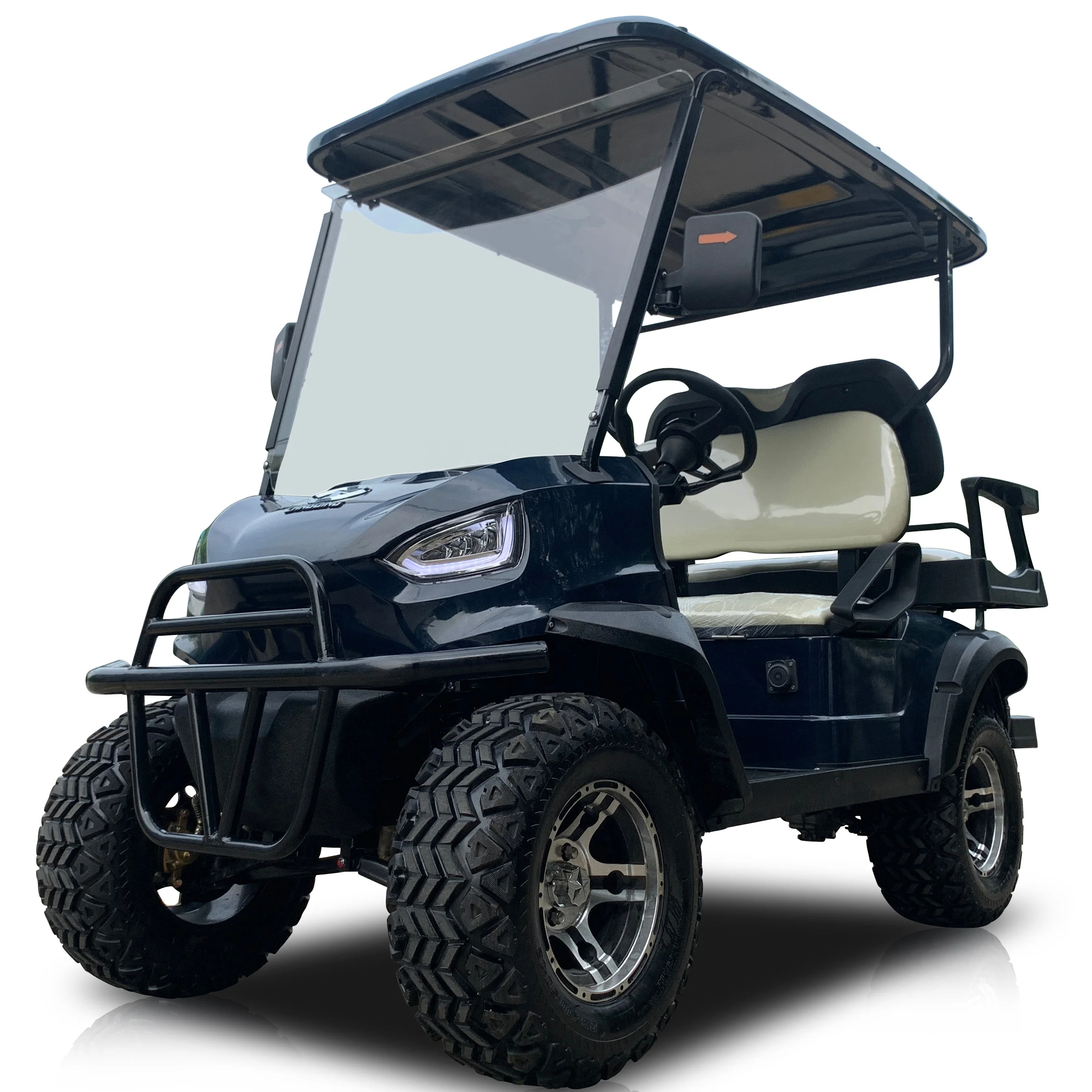 2+2 Seats Electric Golf Cart Powerful 5KW AC Motor With China Curtis Controller 48V Compatible Electric Golf Club Car