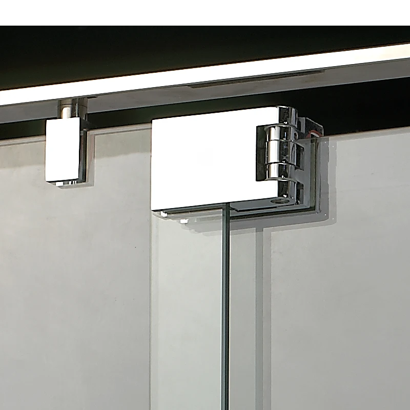 Service Custom Factory Design 2 Panels Simple Easy Stall Corner Swing Hinge Shower Door