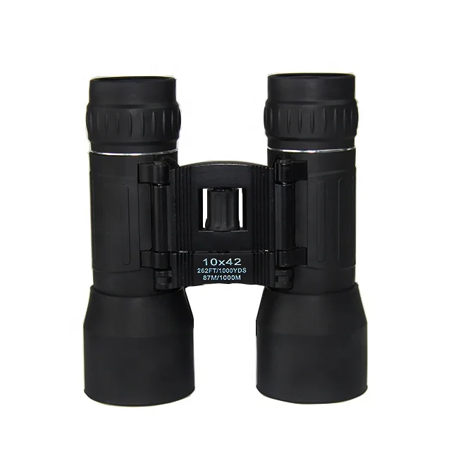 10x42 Outdoor BK7 Roof Prism Binoculars Telescope Portable Non-slip Black Design