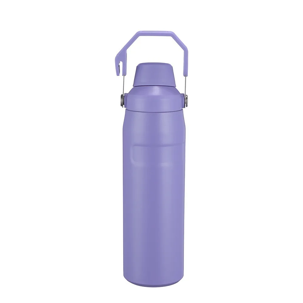 Food Grade 304 Stainless Steel Sports Water Bottle with Carry Handle Large Capacity Car Travel Jug