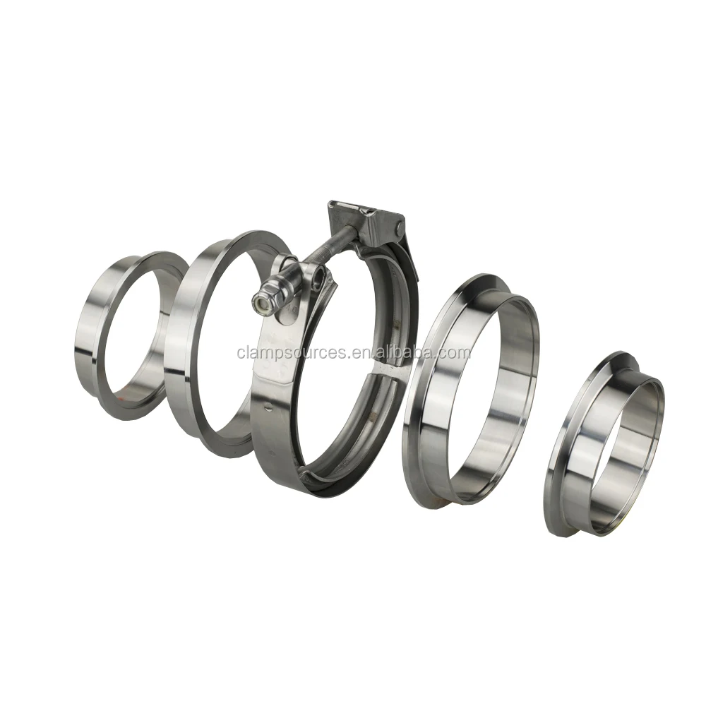 Stainless Steel Heat resistance Duct Hose Clamps Pipe Tube Strong Throat Hoop