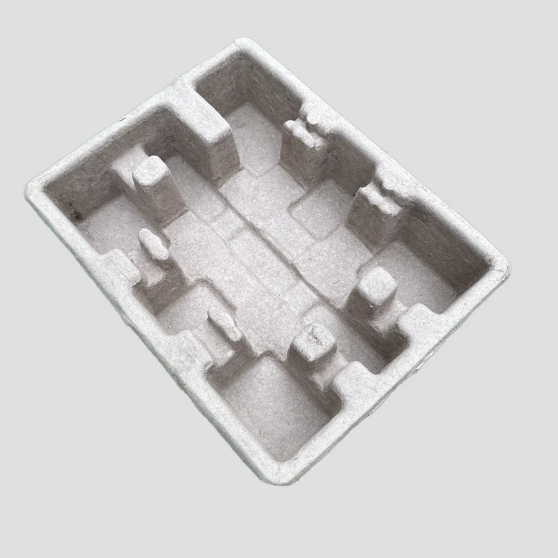 Consumer Electronics Plant Fiber Bagasse Paper mold Pulp Tray Holder Pulp Tray Packaging Box for Mobile Phone Case