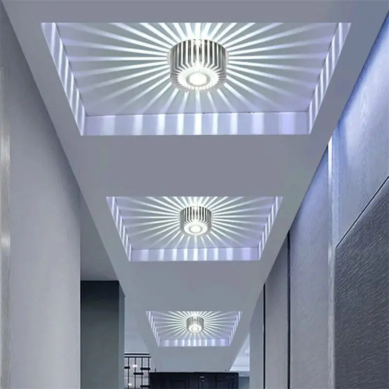 Лидер продаж современные RGB красочные светодиодные потолочные светильники для крыльца встраиваемые