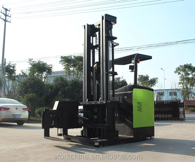 
1500kg Narrow Aisle 3 Way VNA Electric Pallet Stacker Forklift Up to 11 Meters Height 