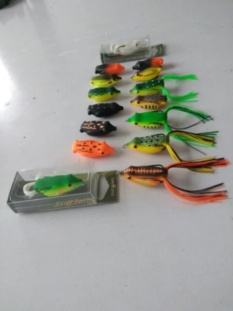 frog lures hybrid frog lure ray frog MUSTAD doubLe hook lures