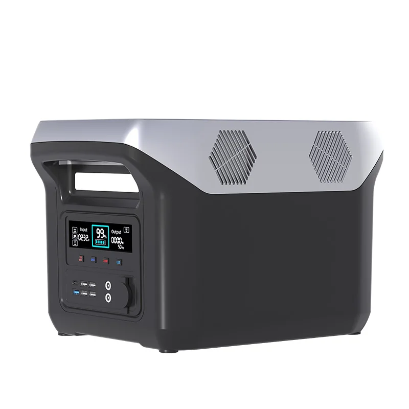 1500W Pure Sine Wave Outdoor Solar Battery Inverter Power Source MPPT Controller Household Energy Storage System Portable Power