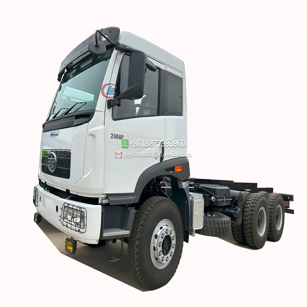 Factory Outlet 400 hp long truck chassis for wrecker crane 6 * 3