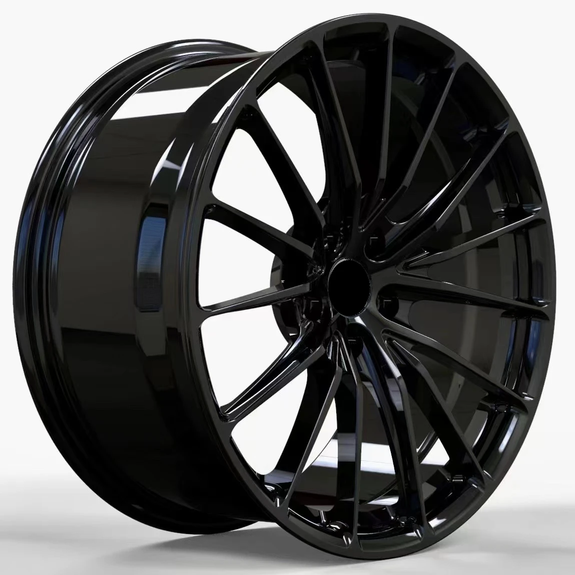 Hot Sale 5x112 5x120 5x114.3 19inch 5hole black Multi Spoke for tesla model3 custom Alloy Forged wheel Passenger Car Wheel rims