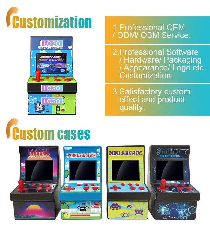 High Quality Bartop Arcade Machine Coin Operated Arcade Retro Console Game  Toys for Kids