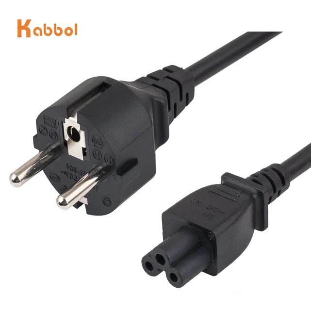 Europe AC power cable 16 Amp 250 Volt Schuko power cord Europe Plug IEC 60320 C5 Laptop /Notebook/Notepad power cord