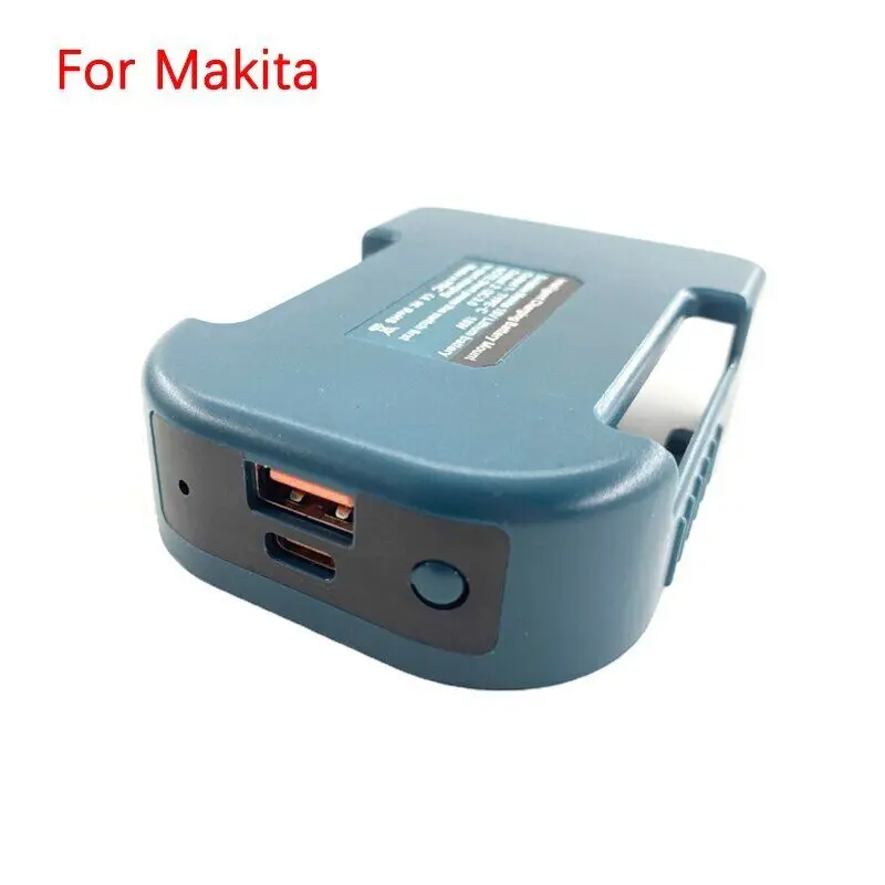 USB Charger Adapter for Mak ita for Dew alt  for Mil waukee 18-20V Li-ion Battery with Type-C 18W QC3.0 USB