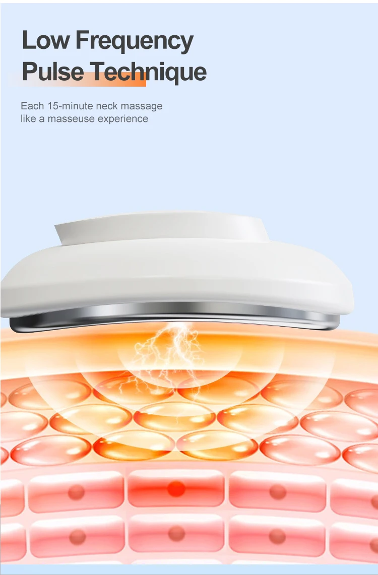 Hot Electric Pulse Heated Portable Cervical 6d Neck Massage Device Intelligent Cervical Massager