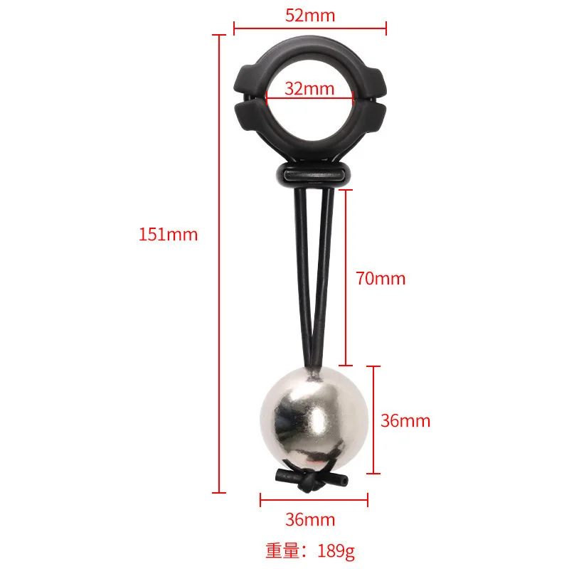 Metal Balls Penisring Stretcher Adjustable Cock Ring Tools Penis Physical Exercise Toys Penis Extender Device Sex Game for Men