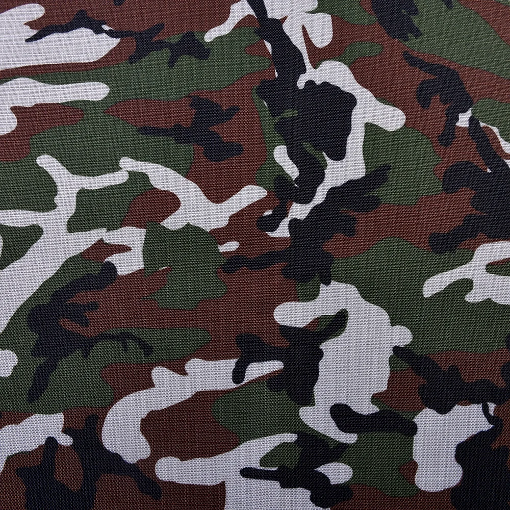 Factory Custom Digital Print  Pu 1000mm Coated Camouflage Waterproof 100%Polyester 600D Oxford Ripstop Fabric For outdoor