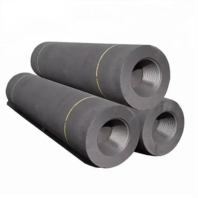 Top manufacture Graphite Products Carbon Electrode UHP/HP/RP Dia 100 mm -350mm Graphite Electrode with Nipple for steel making