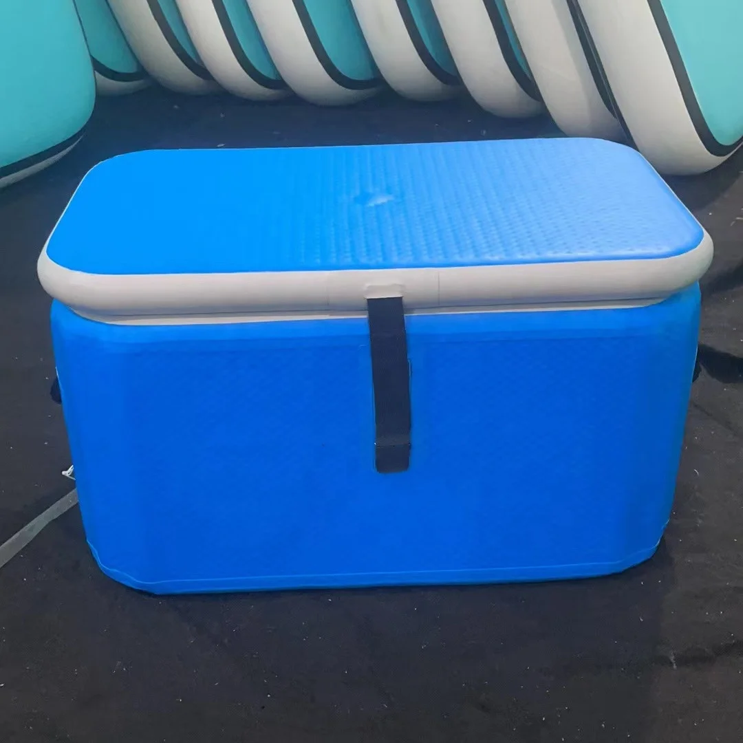 Inflatable drop stitch Outdoor foldable insulated ice chest cooler box