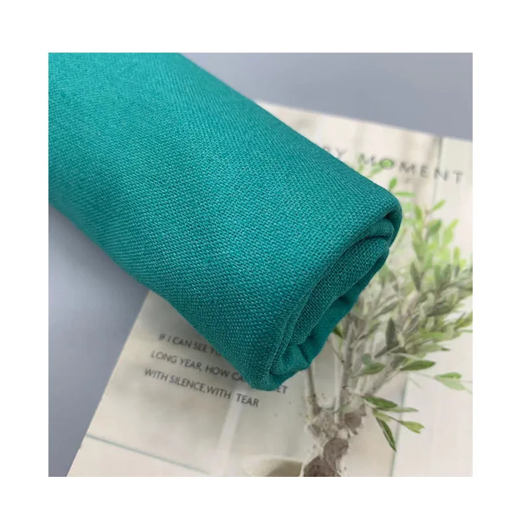 2024 New Spring/Summer Clothing Fabric Dress Fashion Fabric Plain Weave Linen Tencel Mixed Fabric