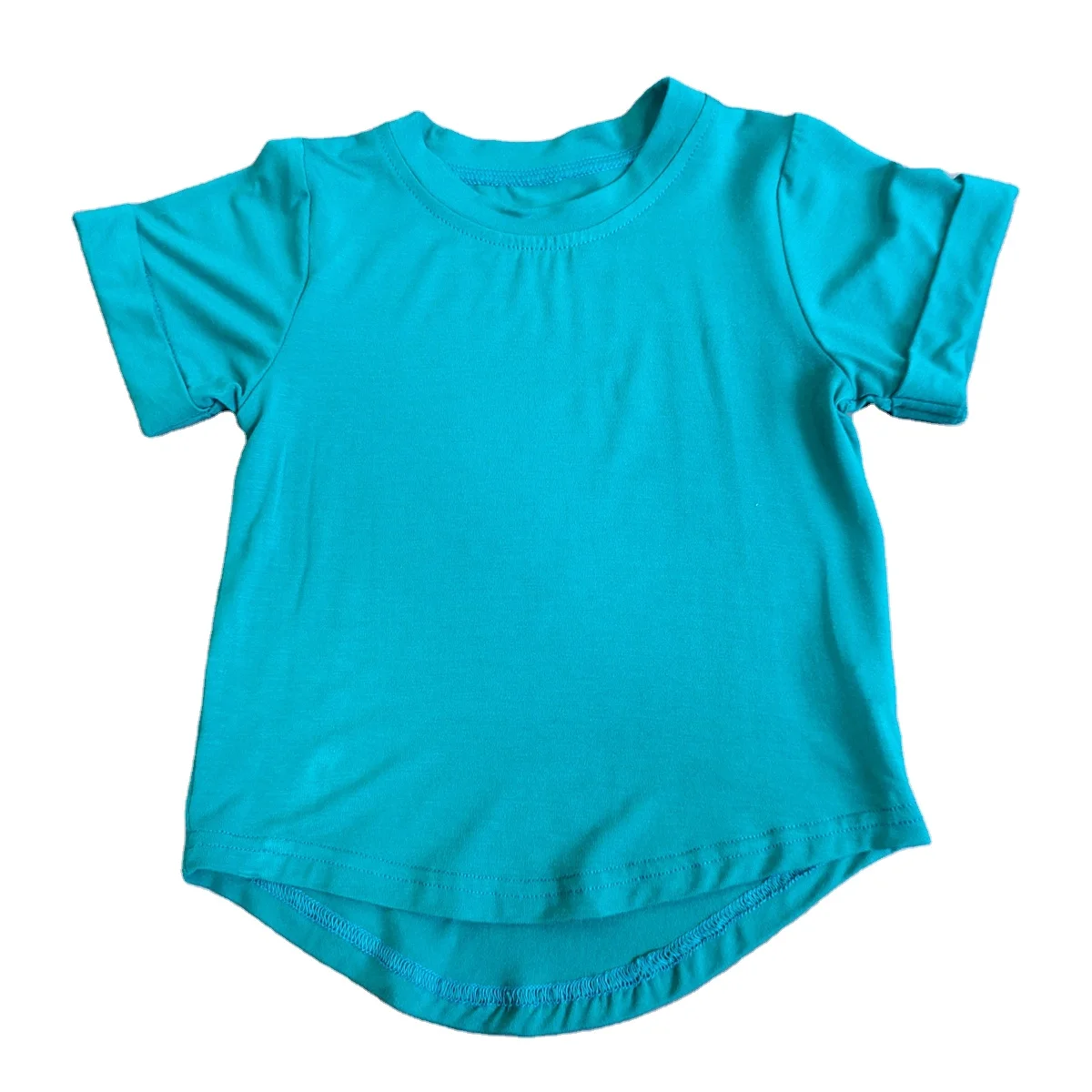 Custom baby Natural Bamboo Fiber Short Sleeve T-shirt Baby boy Girl Kids Clothes soft T-Shirt top