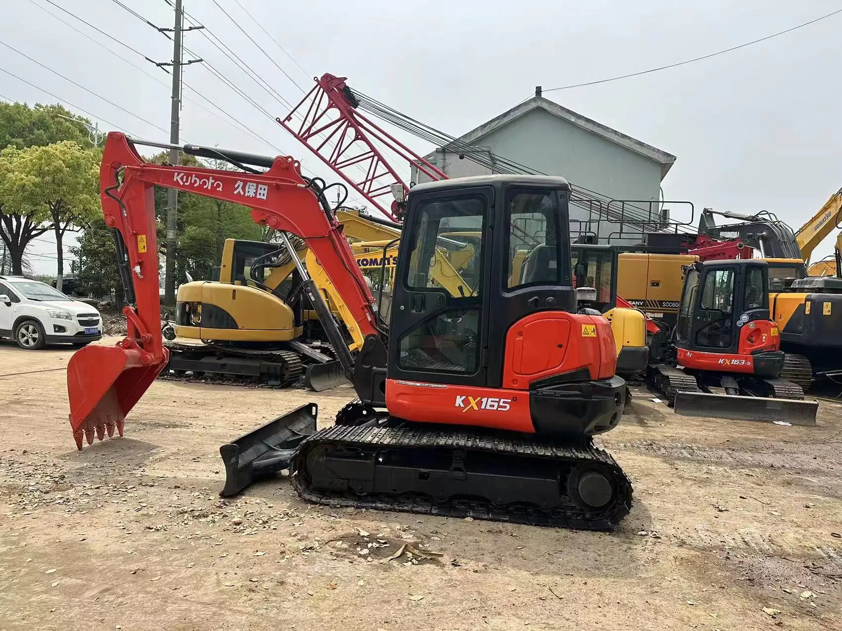 Лидер продаж оригинальный мини-экскаватор Япония Kubota 6 тонн 5 экскаватор Kx165-5 Kx155-3 kx163 с насадкой