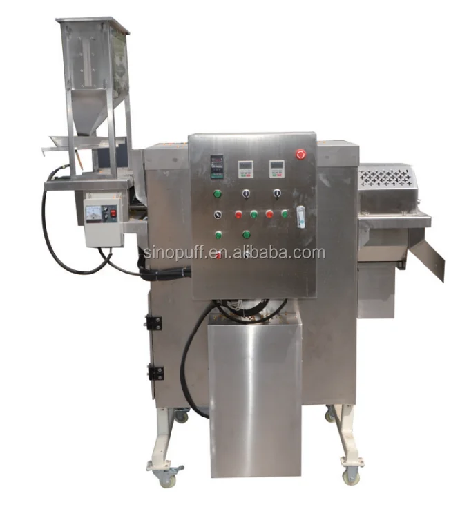 Industrial Hot Air Popping Caramelizer Chocolate Coating Multi Flavored Popcorn Pop Corn Production Line