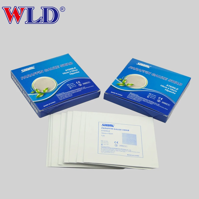 vaseline gauze dressing 10x10cm medical sterile paraffin gauze dressing